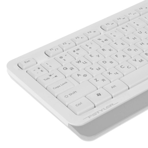 Клавиатура + мышь A4Tech Fstyler FG1010 клав:белый/серый мышь:белый/серый USB беспроводная Multimedi