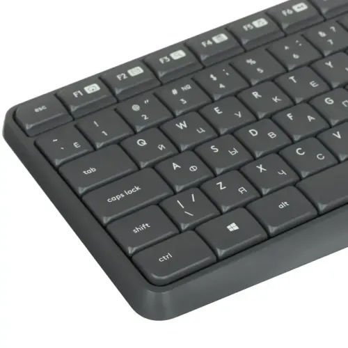 Комплект (клавиатура + мышь)/ Logitech Wireless Desktop MK235 Grey Retail