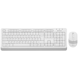 Клавиатура + мышь A4Tech Fstyler FG1010 клав:белый/серый мышь:белый/серый USB беспроводная Multimedi