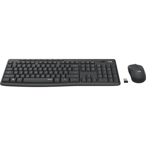 Комплект (клавиатура + мышь) Logitech Wireless  MK295 Silent Combo GRAPHITE  Retail