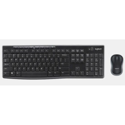 Комплект клавиатура и мышь Logitech  MK270  920-004518  клавиатура черная, 112 клавиш с защитой от воды,  920-004518  мышь черная, оптическая, 1000dpi, 3 кнопки, 2.4GHz, USB-ресивер (039247) {6}