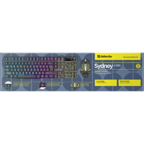 Defender Проводной набор Sydney C-970 RU,черный Defender Проводной набор Sydney C-970 RU,черный