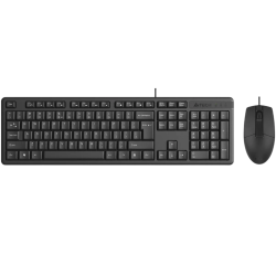Клавиатура + мышь A4Tech KR-3330S клав:черный мышь:черный USB