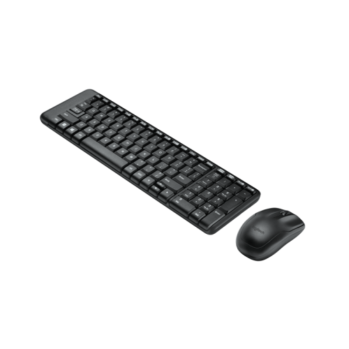 Комплект (клавиатура + мышь) Keyboard+mouse Logitech Wireless Desktop  MK220 (USB, FM, keyboard:2xAAA, mouse:optical, 1000dpi, 3btn+Roll, 1xAA) Retail