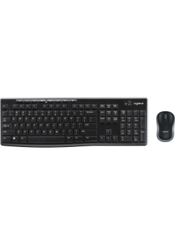 Комплект (клавиатура + мышь)/ Logitech Wireless Desktop MK270 (USB, FM, keyboard:2xAAA, mouse:optical, 1000dpi, 3btn+Roll, 1xAA) Retail