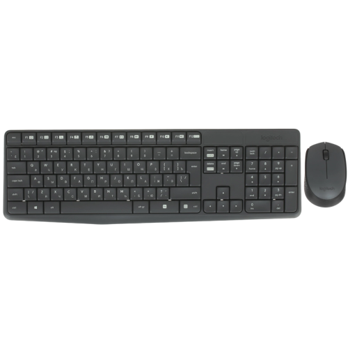 Комплект (клавиатура + мышь)/ Logitech Wireless Desktop MK235 Grey Retail