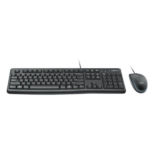 Набор клавиатура+мышь Logitech MK120, USB, проводная, черный [920-002562]