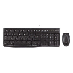 Набор клавиатура+мышь Logitech MK120, USB, проводная, черный [920-002562]