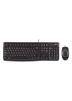 Набор клавиатура+мышь Logitech MK120, USB, проводная, черный [920-002562]