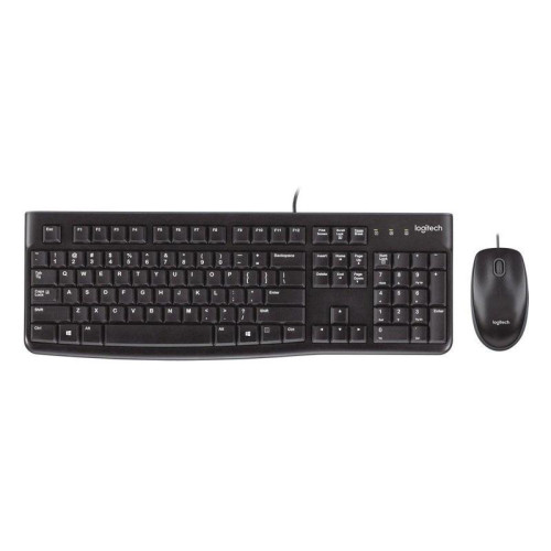 Набор клавиатура+мышь Logitech MK120, USB, проводная, черный [920-002562]