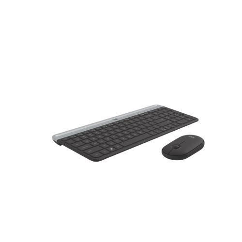 Комплект (клавиатура + мышь)/ Logitech Slim Wireless Keyboard and Mouse Combo MK470 GRAPHITE