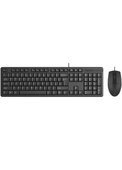 Клавиатура + мышь A4Tech KR-3330 клав:черный мышь:черный USB