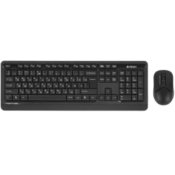 Клавиатура + мышь A4Tech Fstyler FG1012 клав:черный/серый мышь:черный USB беспроводная Multimedia (F