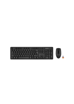 Клавиатура + мышь A4Tech 3330N клав:черный мышь:черный USB беспроводная Multimedia