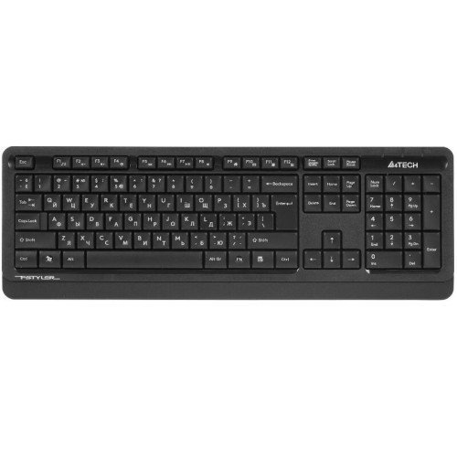Клавиатура + мышь A4Tech Fstyler FG1012 клав:черный/серый мышь:черный USB беспроводная Multimedia (F