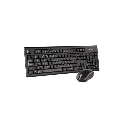 Клавиатура + мышь A4Tech 3000NS клав:черный мышь:черный USB беспроводная Multimedia