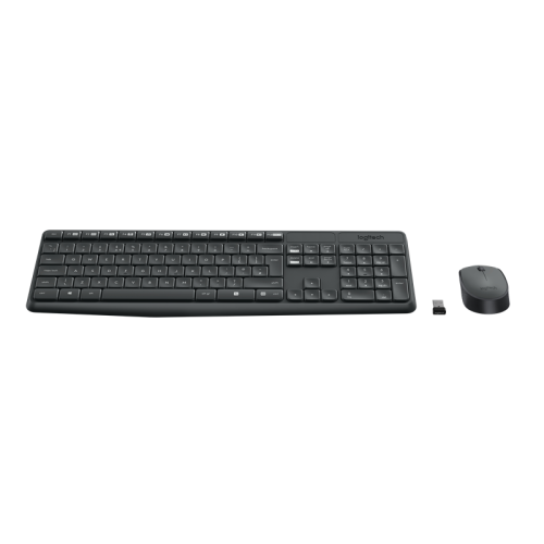 Комплект (клавиатура + мышь)/ Logitech Wireless Desktop MK235 Grey Retail