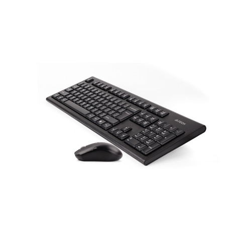Клавиатура + мышь A4Tech 3000NS клав:черный мышь:черный USB беспроводная Multimedia