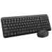 Комплект (клавиатура + мышь)/ Logitech Wireless MK250 Compact Bluetooth Wireless Combo-GRAPHITE