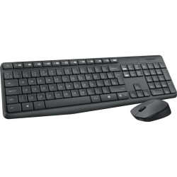 Клавиатура + мышь Logitech MK235 клав:серый мышь:серый USB беспроводная (920-007948)