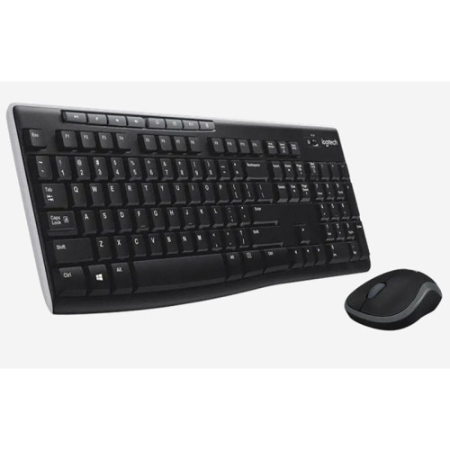 Комплект клавиатура и мышь Logitech  MK270  920-004518  клавиатура черная, 112 клавиш с защитой от воды,  920-004518  мышь черная, оптическая, 1000dpi, 3 кнопки, 2.4GHz, USB-ресивер (039247) {6}