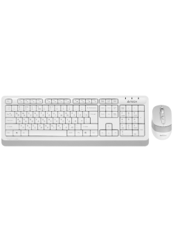Клавиатура + мышь A4Tech Fstyler F1010 клав:белый/серый мышь:белый/серый USB Multimedia (F1010 WHITE
