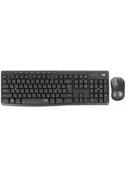 Комплект (клавиатура + мышь)/ Logitech Wireless  MK295 Silent Combo GRAPHITE  Retail
