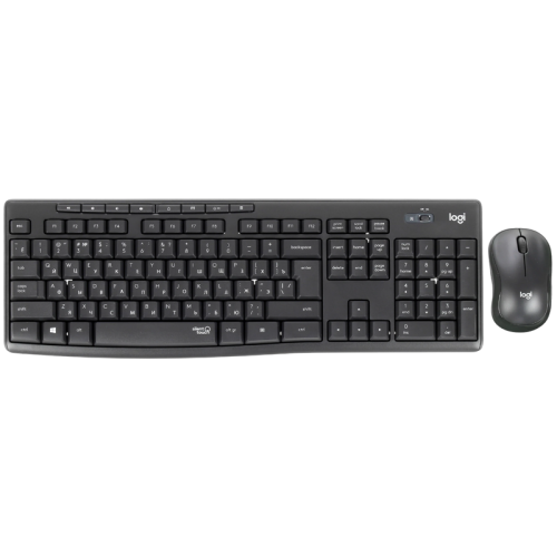 Комплект (клавиатура + мышь)/ Logitech Wireless  MK295 Silent Combo GRAPHITE  Retail