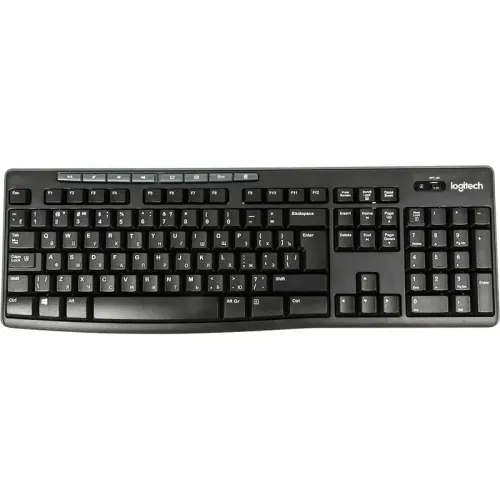 Комплект (клавиатура + мышь) Logitech Wireless Desktop MK270 (USB, FM, keyboard:2xAAA, mouse:optical, 1000dpi, 3btn+Roll, 1xAA) Retail
