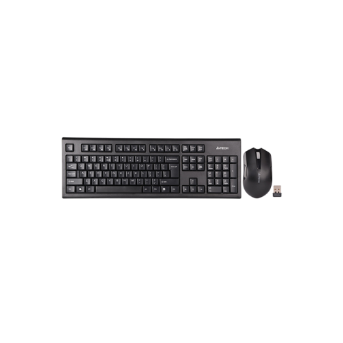 Клавиатура + мышь A4Tech 3000NS клав:черный мышь:черный USB беспроводная Multimedia