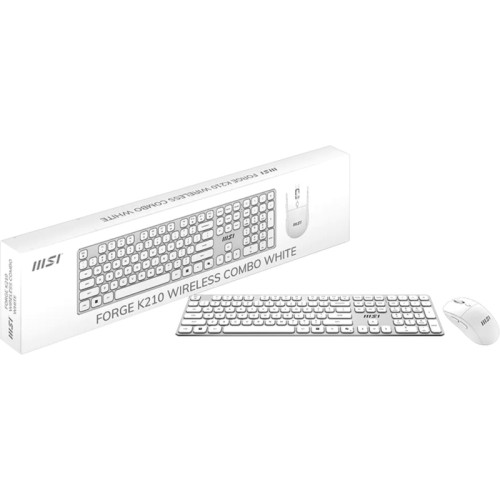 Комплект (клавиатура + мышь)/ FORGE K210 W COMBO WHITE RU