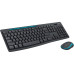 Комплект клавиатура и мышь Logitech Комплект беспроводной Logitech MK275  920-008535  клавиатура черная, 112 клавиш с защитой от воды, мышь черная, оптическая, 1000dpi, 3 кнопки, 2.4GHz, USB-ресивер