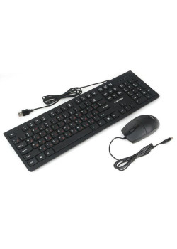 Комплект кл-ра+мышь пров. Gembird KBS-9050 черн.,104кл, 3кн., каб.1.5м (KBS-9050) (270906) {20}