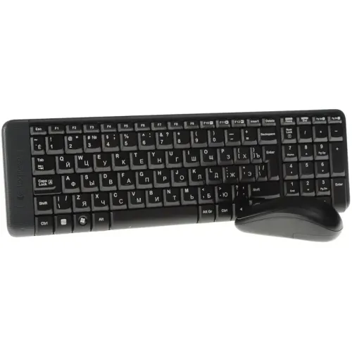 Комплект (клавиатура + мышь)/ Keyboard+mouse Logitech Wireless Desktop  MK220 (USB, FM, keyboard:2xAAA, mouse:optical, 1000dpi, 3btn+Roll, 1xAA) Retail