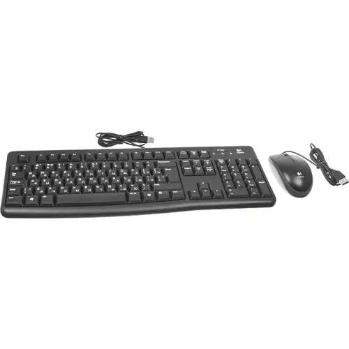 Комплект (клавиатура + мышь)/ Keyboard+mouse Logitech Desktop MK120 Black ( USB, keyboard: waterproof, mouse: optical, 1000dpi, 3btn+Scroll) Retail Комплект (клавиатура + мышь)/ Keyboard+mouse Logitech Desktop MK120 Black ( USB, keyboard: waterproof, mouse: optical, 1000dpi, 3btn+Scroll) Retail