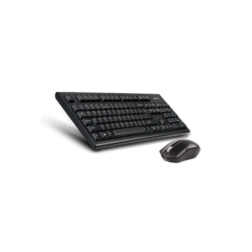 Клавиатура + мышь A4Tech 3000NS клав:черный мышь:черный USB беспроводная Multimedia
