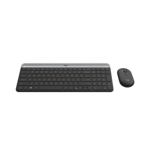 Комплект (клавиатура + мышь)/ Logitech Slim Wireless Keyboard and Mouse Combo MK470 GRAPHITE