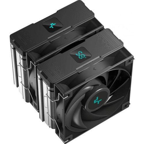 Кулер Deepcool AG620 Digital Soc-AM5/AM4/1151/1200/2066/1700 черный 4-pin 29.4dB Al+Cu LCD 260W 1370gr Ret (R-AG620-BKNDMN-G-1) [R-AG620-BKNDMN-G-1]