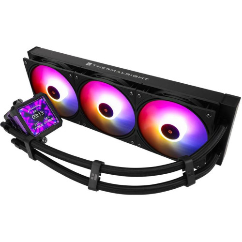 Система водяного охлаждения Thermalright Frozen Warframe PRO 360 ARGB Soc-AM5/AM4/1200/1700/1851 черный 4-pin 29.8dB Al LCD Ret (F-WFRAME-PRO-360-BL-ARGB)