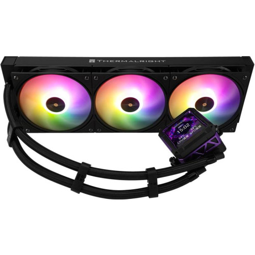 Система водяного охлаждения Thermalright Frozen Warframe PRO 360 ARGB Soc-AM5/AM4/1200/1700/1851 черный 4-pin 29.8dB Al LCD Ret (F-WFRAME-PRO-360-BL-ARGB)
