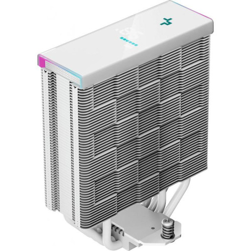 Кулер Deepcool AK400 Digital ARGB Soc-AM5/AM4/1200/1700/1851 белый 4-pin 28dB Al+Cu LCD 220W 695gr Ret (R-AK400-WHADMN-G) [R-AK400-WHADMN-G]