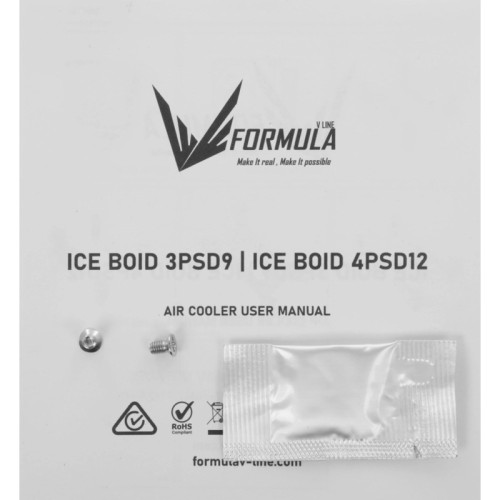 Устройство охлаждения(кулер) Formula Ice Boid 3PSD9 Soc-AM5/AM4/1200/1700/1851 черный 4-pin 26.43dB Al+Cu 140W 332gr Ret Устройство охлаждения(кулер) Formula Ice Boid 3PSD9 Soc-AM5/AM4/1200/1700/1851 черный 4-pin 26.43dB Al+Cu 140W 332gr Ret
