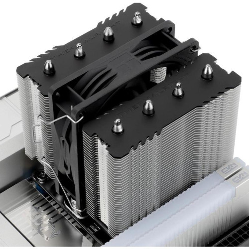 Кулер для процессора/ Thermalright Peerless Assassin 90 SE (4-pin PWM, 110mm, Ni/Cu, 4x6mm, 1x92mm, 32.77CFM, 23.85dBA, 2200RPM, S: 1200, 1700, 1851, 115X, AM4, AM5, silver, black)