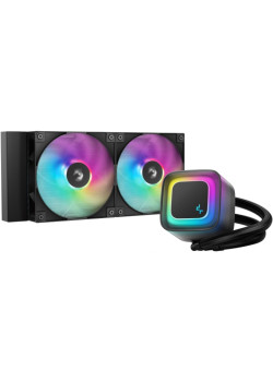 Система водяного охлаждения Deepcool LE240 V2 ARGB Soc-AM5/AM4/1200/1700/1851 черный 4-pin 28.2-31.6dB Al 220W 1359gr Ret (R-LE240-BKAMMC-G-2)