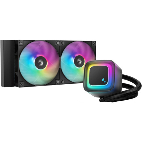 Система водяного охлаждения Deepcool LE240 V2 ARGB Soc-AM5/AM4/1200/1700/1851 черный 4-pin 28.2-31.6dB Al 220W 1359gr Ret (R-LE240-BKAMMC-G-2)