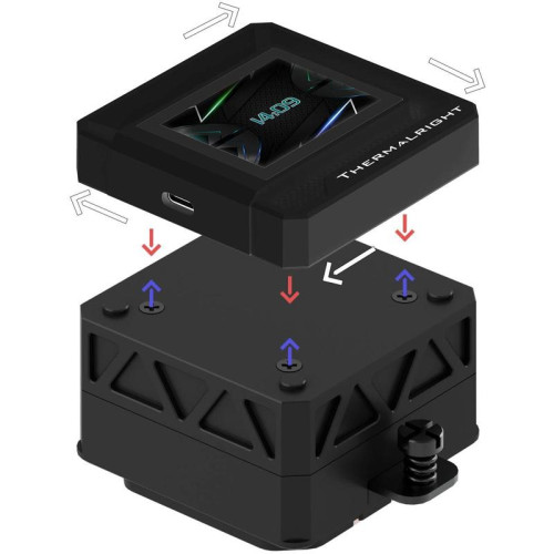 Система водяного охлаждения Thermalright Frozen Warframe SE 360 ARGB Soc-AM5/AM4/1151/1200/2066/2011/1700 черный 4-pin 29.8dB Al LCD Ret (F-WFRAME-SE-360-BL-ARGB)