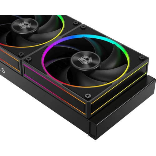 Система водяного охлаждения ID-Cooling SL360 ARGB Soc-AM5/AM4/1200/1700/1851 черный 4-pin 14-30dB Al+Cu LCD 350W Ret [SL360]