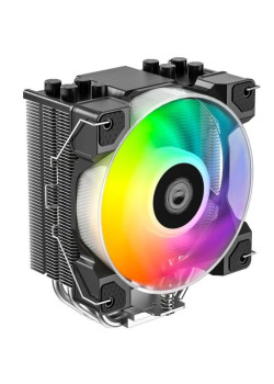 Кулер ID-Cooling SE-214-XT DF ARGB Soc-AM5/AM4/1200/1700/1851 черный 4-pin 31.5dB Al+Cu 180W 560gr Ret [SE-214-XT DF]