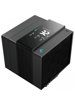 Устройство охлаждения(кулер) Deepcool Assassin IV VC Vision Soc-AM5/AM4/1200/2066/1700/1851 черный 4-pin 22.6-29.3dB Al+Cu LCD 300W 1780gr Ret (R-ASN4-BKNVMD-G)