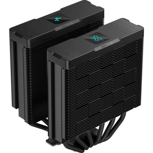 Кулер Deepcool AG620 Digital Bk ARGB Soc-AM5/AM4/1200/1700/1851 черный/белый 4-pin 29.4dB Al+Cu LCD 260W 1370gr Ret (R-AG620-BKADMN-G-2) [R-AG620-BKADMN-G-2]